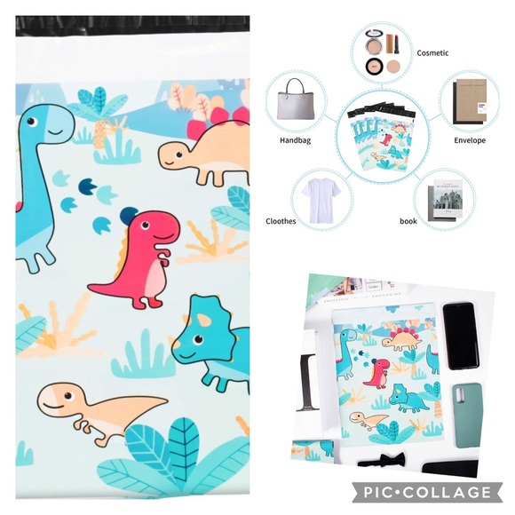 20 10 x 13 dinosaur polymailers - Picture 2 of 8